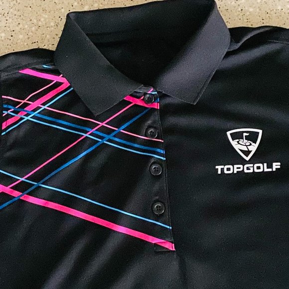 topgolf Tops Womens Topgolf Collared Polo Jersey Shirt Poshmark